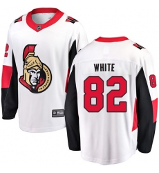 Youth Ottawa Senators #82 Colin White Fanatics Branded White Away Breakaway NHL Jersey