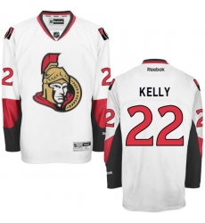 Women's Reebok Ottawa Senators #22 Chris Kelly Authentic White Away NHL Jersey