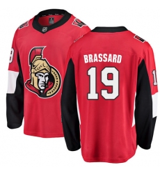 Men's Ottawa Senators #19 Derick Brassard Fanatics Branded Red Home Breakaway NHL Jersey