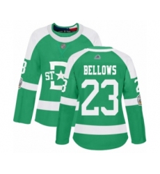 Women's Dallas Stars #23 Brian Bellows Authentic Green 2020 Winter Classic Hockey Jersey