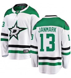 Youth Dallas Stars #13 Mattias Janmark Authentic White Away Fanatics Branded Breakaway NHL Jersey