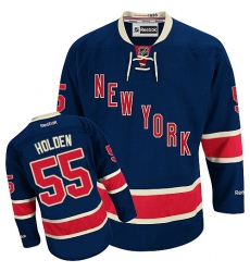 Women's Reebok New York Rangers #55 Nick Holden Authentic Navy Blue Third NHL Jersey