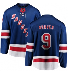 Men's New York Rangers #9 Adam Graves Fanatics Branded Royal Blue Home Breakaway NHL Jersey
