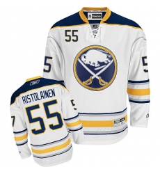 Men's Reebok Buffalo Sabres #55 Rasmus Ristolainen Authentic White Away NHL Jersey