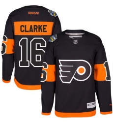 Youth Reebok Philadelphia Flyers #16 Bobby Clarke Premier Black 2017 Stadium Series NHL Jersey