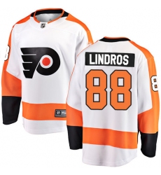 Men's Philadelphia Flyers #88 Eric Lindros Fanatics Branded White Away Breakaway NHL Jersey