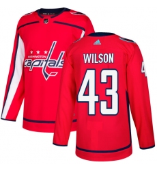 Youth Adidas Washington Capitals #43 Tom Wilson Authentic Red Home NHL Jersey