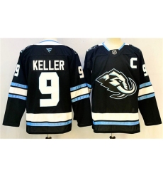 Men's Utah Mammoth #9 Clayton Keller Navy 2025 With C Stitched Jersey