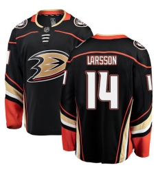 Youth Anaheim Ducks #14 Jacob Larsson Fanatics Branded Black Home Breakaway NHL Jersey