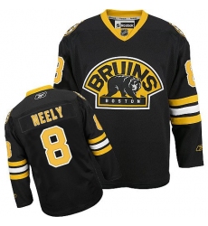 Men's Reebok Boston Bruins #8 Cam Neely Premier Black Third NHL Jersey