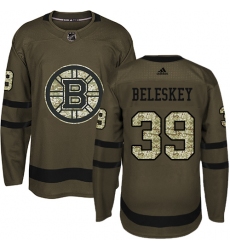 Youth Adidas Boston Bruins #39 Matt Beleskey Premier Green Salute to Service NHL Jersey