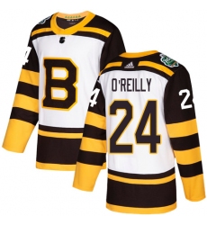 Youth Adidas Boston Bruins #24 Terry O'Reilly Authentic White 2019 Winter Classic NHL Jersey