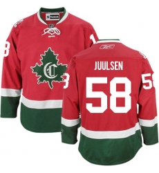 Men's Reebok Montreal Canadiens #58 Noah Juulsen Authentic Red New CD NHL Jersey