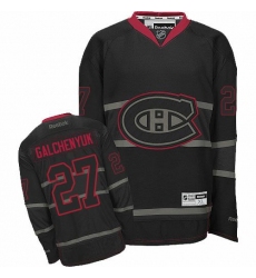 Men's Reebok Montreal Canadiens #27 Alex Galchenyuk Premier Black Ice NHL Jersey