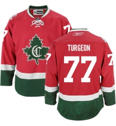 Youth Reebok Montreal Canadiens #77 Pierre Turgeon Authentic Red New CD NHL Jersey