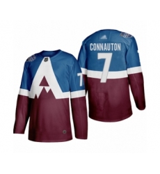 Women's Colorado Avalanche #9 Paul Kariya Authentic Burgundy Blue 2020 Stadium Series Hockey Jersey