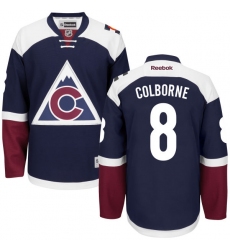 Youth Reebok Colorado Avalanche #8 Joe Colborne Premier Blue Third NHL Jersey