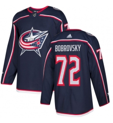 Youth Adidas Columbus Blue Jackets #72 Sergei Bobrovsky Premier Navy Blue Home NHL Jersey