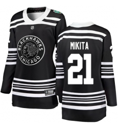 Women's Chicago Blackhawks #23 Michael Jordan Black 2019 Winter Classic Fanatics Branded Breakaway NHL Jersey