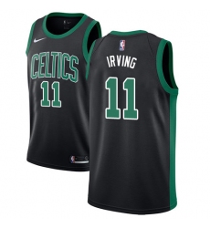Women's Adidas Boston Celtics #11 Kyrie Irving Authentic Black NBA Jersey - Statement Edition