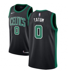 Youth Adidas Boston Celtics #0 Jayson Tatum Swingman Black NBA Jersey - Statement Edition