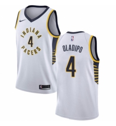 Women's Nike Indiana Pacers #4 Victor Oladipo Swingman White NBA Jersey - Association Edition