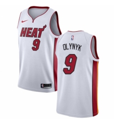Youth Nike Miami Heat #9 Kelly Olynyk Authentic NBA Jersey - Association Edition