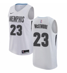 Men's Nike Memphis Grizzlies #23 Ben McLemore Authentic White NBA Jersey - City Edition