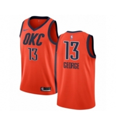Youth Nike Oklahoma City Thunder #13 Paul George Orange Swingman Jersey - Earned Edition