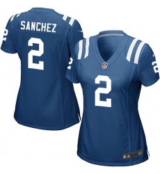 Women's Nike Indianapolis Colts #2 Rigoberto Sanchez Game Royal Blue Team Color NFL Jersey