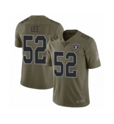Youth Oakland Raiders #52 Marquel Lee Limited Olive 2017 Salute to Service Football Jersey