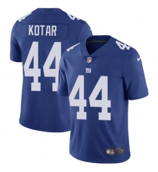 Men's Nike New York Giants #44 Doug Kotar Royal Blue Team Color Vapor Untouchable Limited Player NFL Jersey