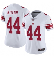 Women's Nike New York Giants #44 Doug Kotar White Vapor Untouchable Elite Player NFL Jersey