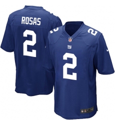 Men's Nike New York Giants #2 Aldrick Rosas Game Royal Blue Team Color NFL Jersey