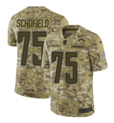Men's Nike Los Angeles Chargers #75 Michael Schofield Limited Camo 2018 Salute to Service NFL Jersey
