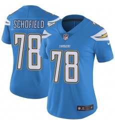 Women's Nike Los Angeles Chargers #78 Michael Schofield Electric Blue Alternate Vapor Untouchable Elite Player NFL Jersey