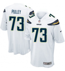 Men's Nike Los Angeles Chargers #73 Spencer Pulley Game White NFL Jersey