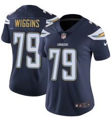 Women's Nike Los Angeles Chargers #79 Kenny Wiggins Navy Blue Team Color Vapor Untouchable Elite Player NFL Jersey