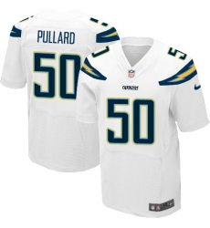 Men's Nike Los Angeles Chargers #50 Hayes Pullard Elite White NFL Jersey