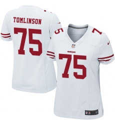 Women's Nike San Francisco 49ers #75 Laken Tomlinson Game White NFL Jersey