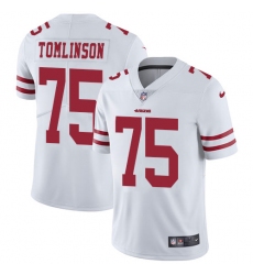 Youth Nike San Francisco 49ers #75 Laken Tomlinson White Vapor Untouchable Elite Player NFL Jersey