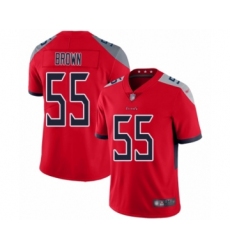 Men's Tennessee Titans #55 Jayon Brown Limited Red Inverted Legend Football Jersey