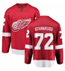 Youth Detroit Red Wings #72 Andreas Athanasiou Fanatics Branded Red Home Breakaway NHL Jersey