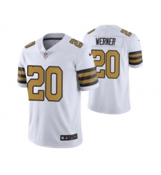 Men's New Orleans Saints #20 Pete Werner White Color Rush Limited Stitched Jersey