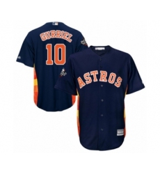 Youth Houston Astros #10 Yuli Gurriel Authentic Navy Blue Alternate Cool Base 2019 World Series Bound Baseball Jersey
