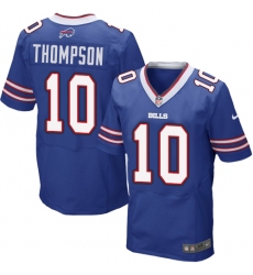 Men's Nike Buffalo Bills #10 Deonte Thompson Elite Royal Blue Team Color NFL Jersey