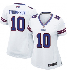Women's Nike Buffalo Bills #10 Deonte Thompson Game White NFL Jersey