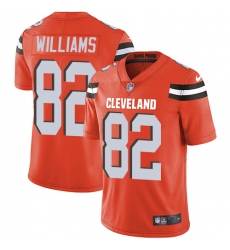 Men's Nike Cleveland Browns #82 Kasen Williams Orange Alternate Vapor Untouchable Limited Player NFL Jersey