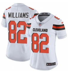 Women's Nike Cleveland Browns #82 Kasen Williams White Vapor Untouchable Elite Player NFL Jersey