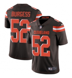 Men's Nike Cleveland Browns #52 James Burgess Brown Team Color Vapor Untouchable Limited Player NFL Jersey